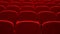 Red seats in a empty theater and opera
