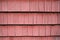 Red shingle siding