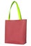 Red shopping fabric bag