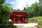 Red shrine at Mount Nikko Shirane in Japan