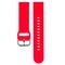 Red silicone strap for sports watches