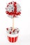 Red and silver lollipop tree