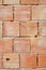 Red simple brick masonry