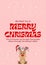 Red Simple Merry Christmas A4 - Christmas card Ready to Print