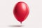 Red Single Balloon. Generative ai