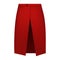 Red skirt apron mockup, realistic style