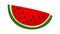 Red slice watermelon icon animation