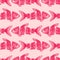 Red Sliced Fish Seamless Pattern