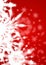 Red Snowflake Blur Background