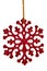 Red snowflake decoration