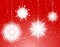 Red Snowflake Ornaments