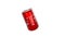 Red soda aluminum bottle can