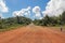 Red soil trails of Alejandro de Humboldt National Park in Baracoa, Cuba, UNESCO World Natural Heritage Site