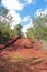 Red soil trails of Alejandro de Humboldt National Park in Baracoa, Cuba, UNESCO World Natural Heritage Site