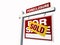 Red Sold Foreclosure Real Estate Sign on White