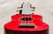 Red soprano ukulele