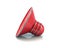 Red sound symbol speaker icon 3d illustration