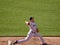 Red Sox Pitcher Daisuke Matsuzaka Warming Up in Oakland