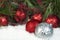 Red Sparkly Christmas Ornaments