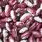 Red speckled kidney beans close up