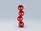 Red spheres in equilibrium