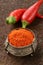 Red spice paprika pepper