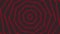 Red spin octagon star simple flat geometric on dark grey black background loop. Starry octagonal radio waves endless creative