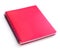 Red Spiral Notebook Isolated on the White Background