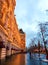 Red Square, Kremlin. Evening photos in the center of Moscow. The lights are on the building