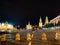 Red Square from Kremlin passage Moscow at night