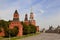 Red square in Moscow, Russian federation