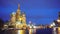 Red Square panorama cremlin clock chimes wall, red star, Saint Basil`s Cathedral