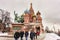 Red Square, St. Basil s Cathedral and the Statue of Kuzma Minin and Dmitry Pozharsky covered by snow