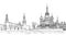 Red square view, Moscow, Russia Travel Russia background. Kremlin city view