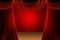 Red stage curtain