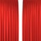 Red stage curtains