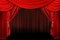 Red On Stage Theater Drapes