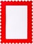 Red stamp photo image frame