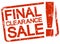 red stamp with text final clearance sale !