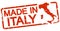 red stamp with text Made in Italy