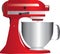 Red stand mixer