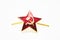 Red star with a sickle and a hammer from the USSR