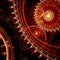 Red steampunk background