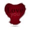 Red stickers LOVE YOU