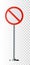 Red Stop Sign, Isolated Traffic Regulatory Warning Signage Octagon, White Octagonal Frame,