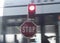 Red stop sign in traffic