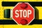 Red Stop Sign on Yellow School Bus