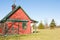 Red storage barn & garage