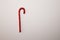 Red strawberry Lollipop stick on white background