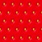 Red strawberry seamless texture pattern with seed